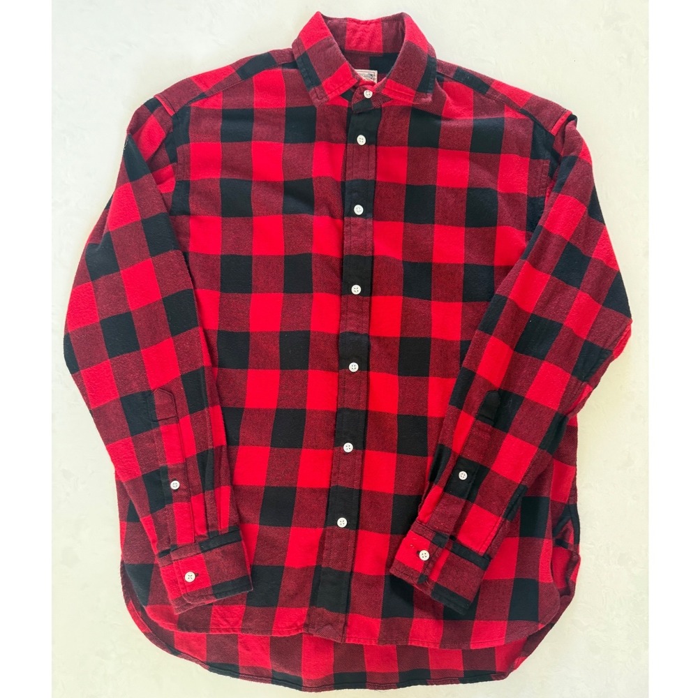 Polo Ralph Lauren Plaid Button Down Women Size 4 Red Black Buffalo Check Shirt